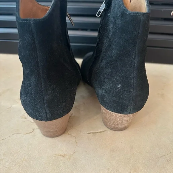 Isabel Marant Dicker Black Suede Leather Ankle Boots, 37/US 7, Good Condition - Picture 3 of 16